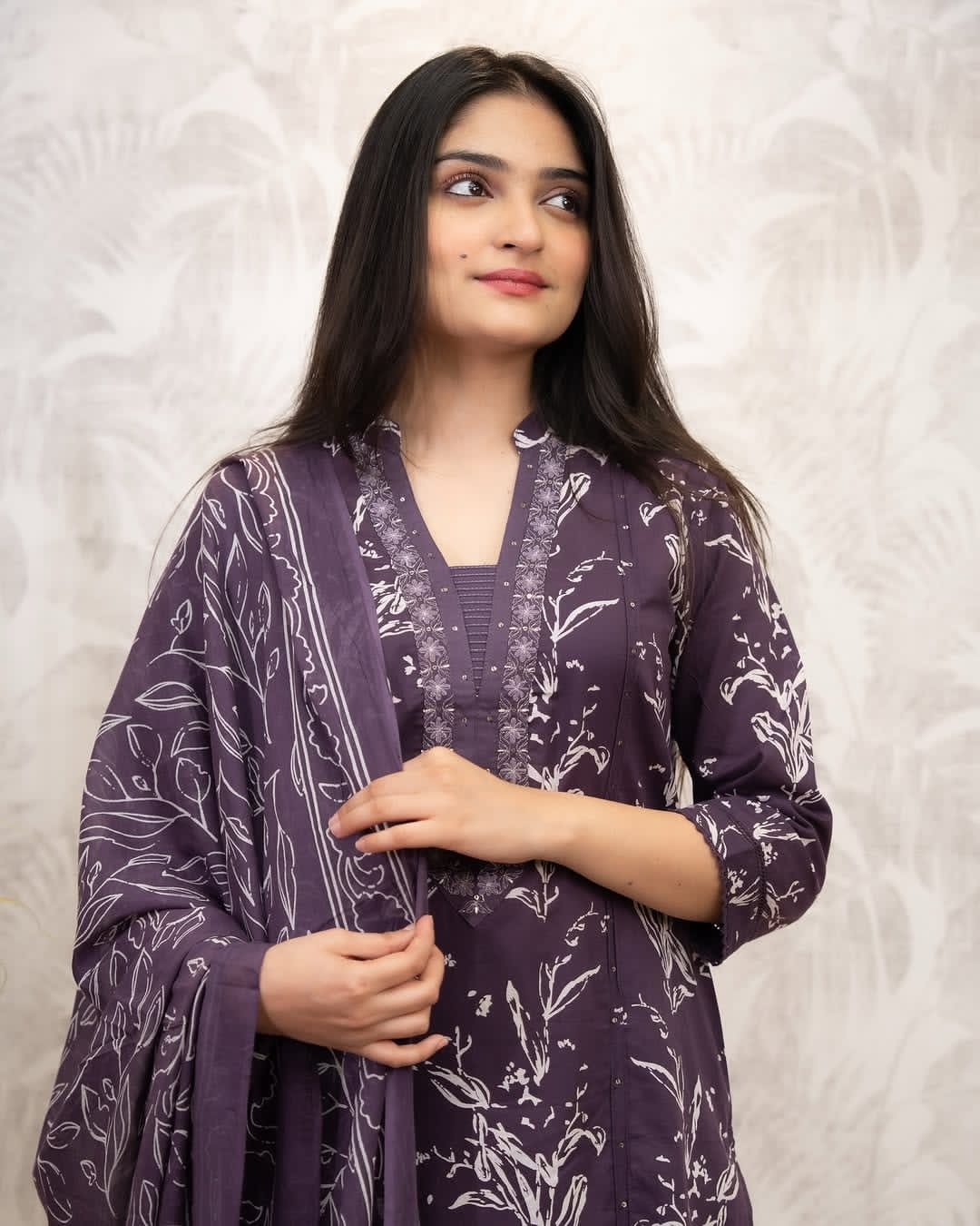 Elegant Printed 3-Piece Kurti Set with Dupatta